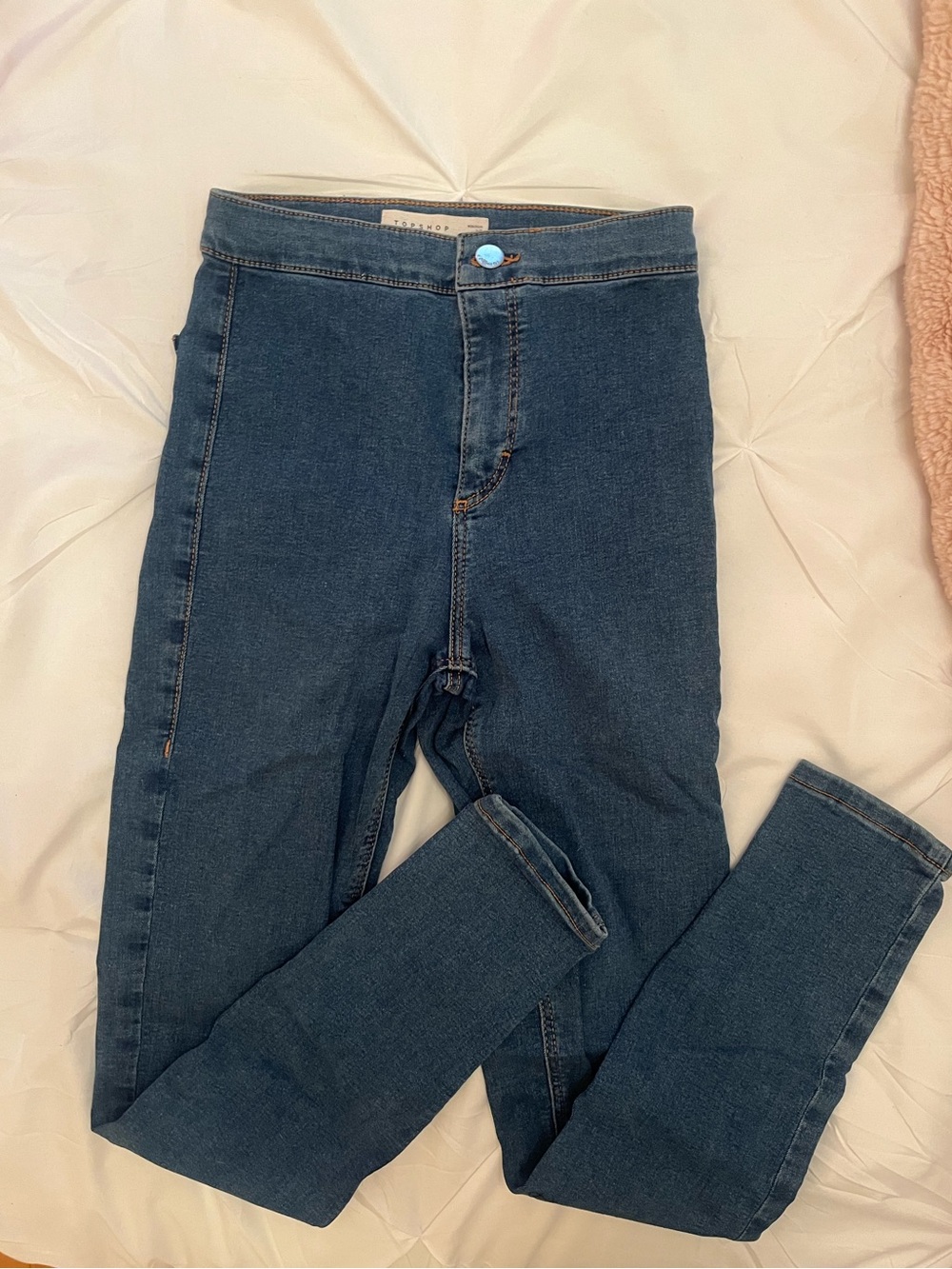 Top shop High-Rise Dark Blue Women's Jeans